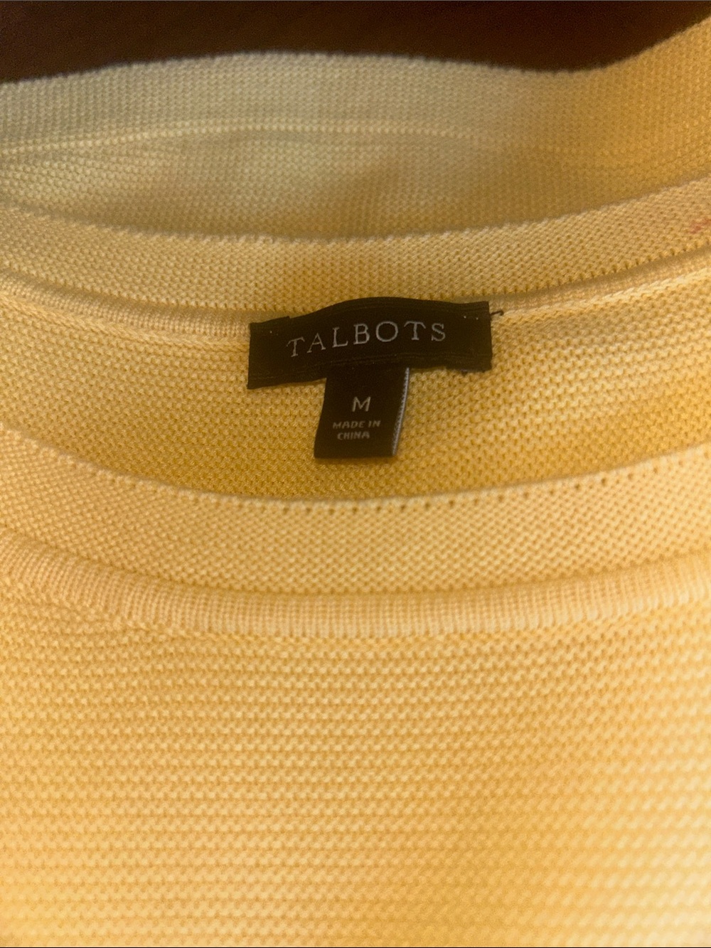 Talbots yellow Spring soft top - Picture 4 of 5